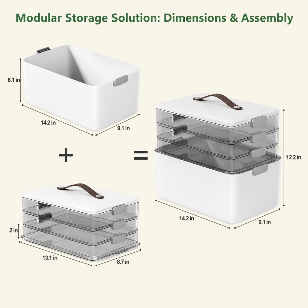 Medicine Cabinet Organizers Storage Box Y95612