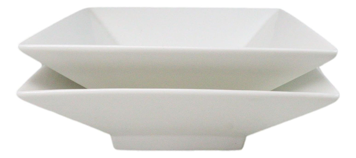Porcelain Square Bowls 35oz Dishwasher And Microwave Safe J910