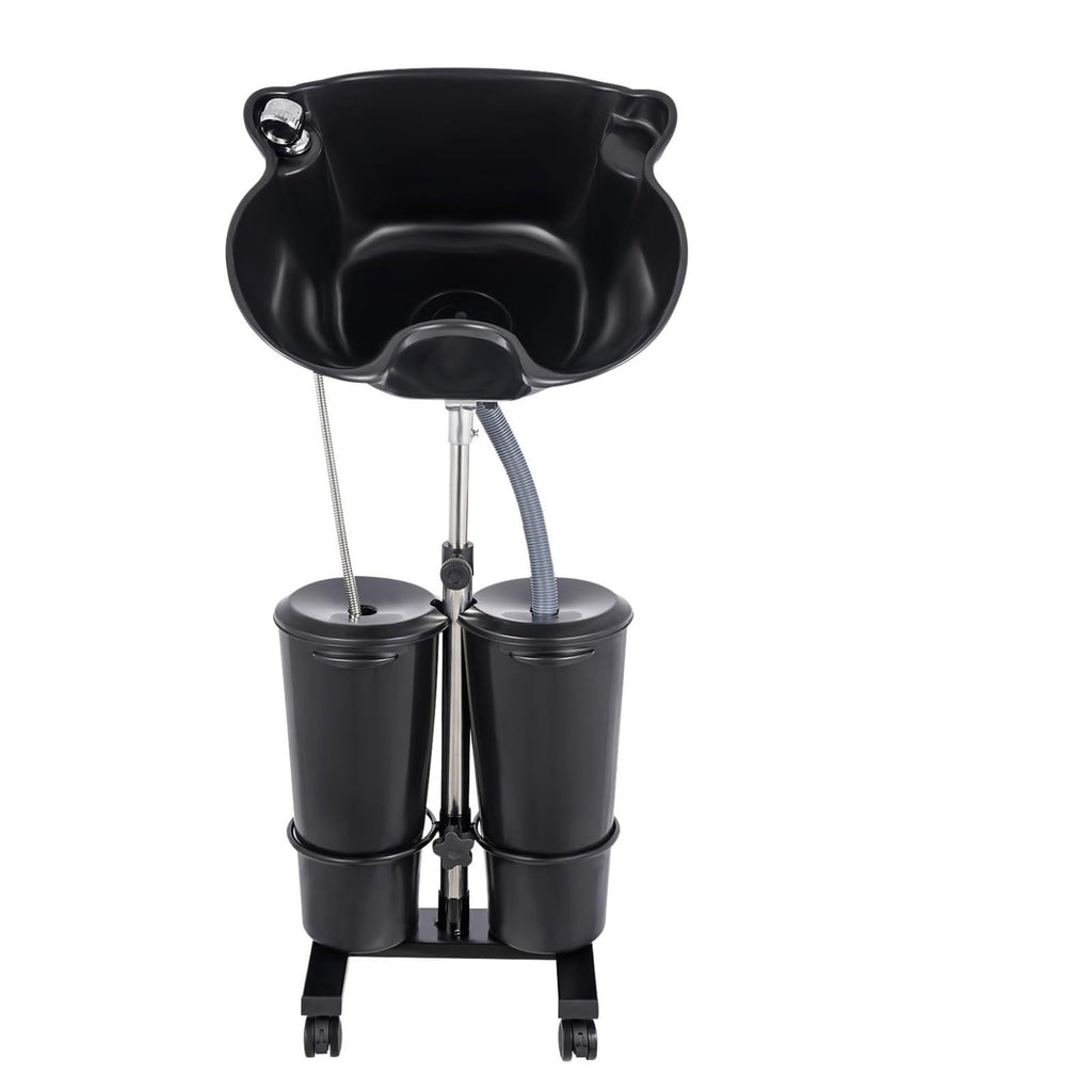 Portable Height Adjustable Shampoo Bowl with Drain Hoses Y6966