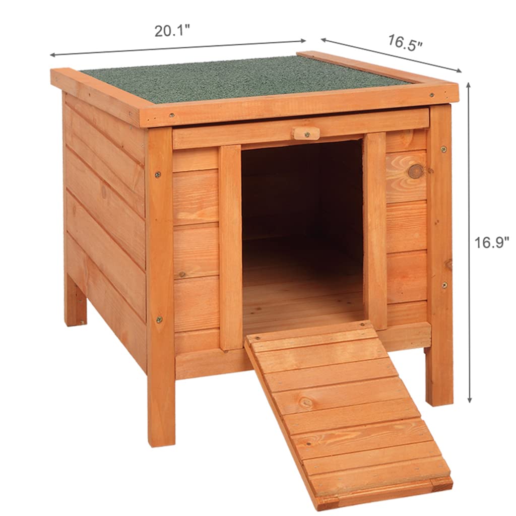Weatherproof Wooden Cat House Z295907