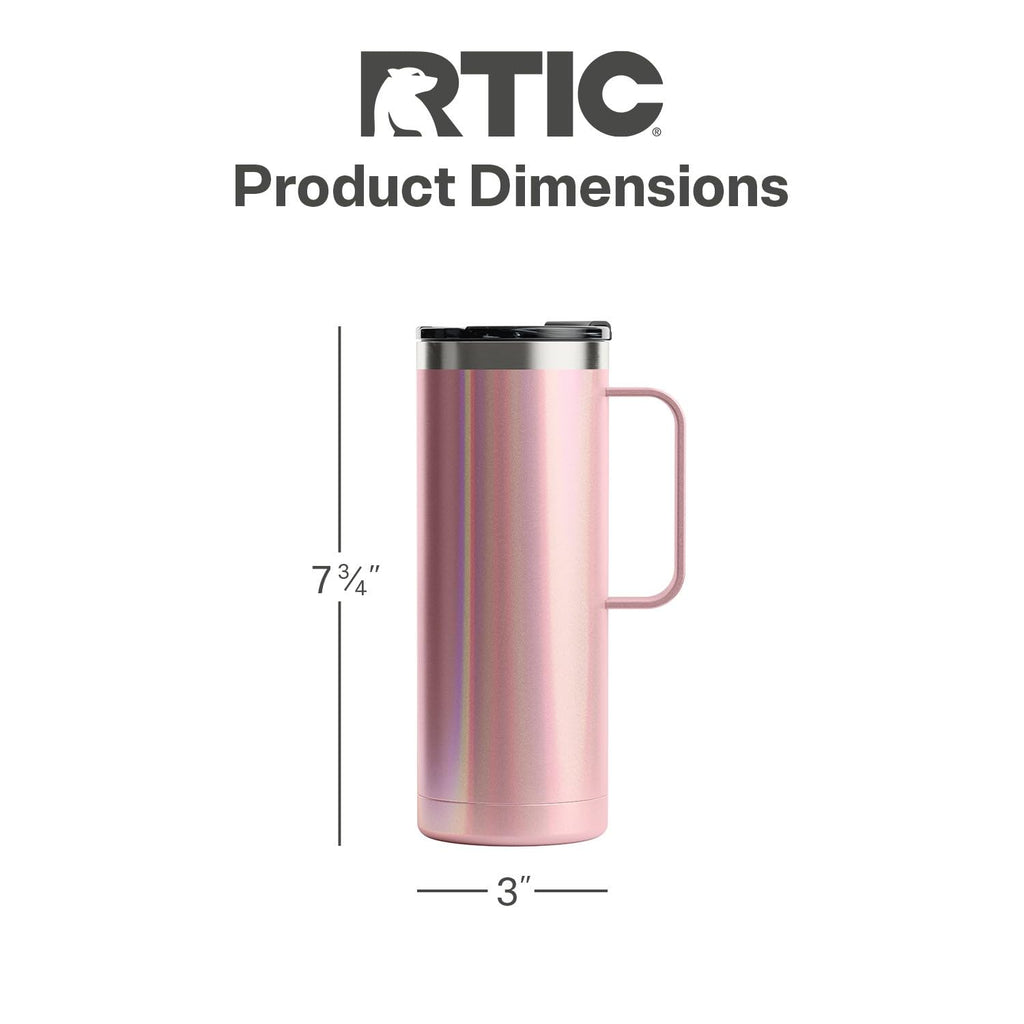 20oz Stainless Steel Insulated Travel Mug with Lid and Handle G687