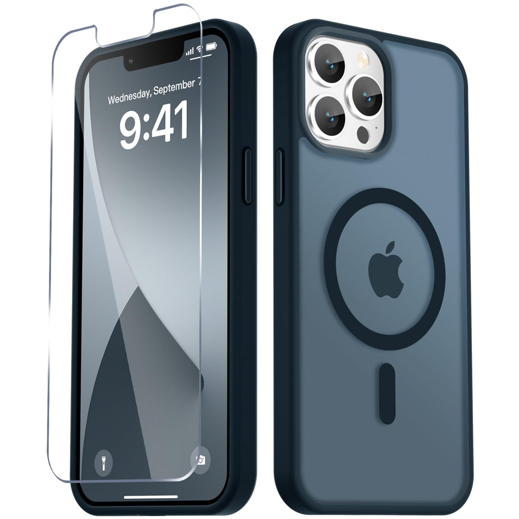Matte Magnetic Navy Blue Phone Case F795