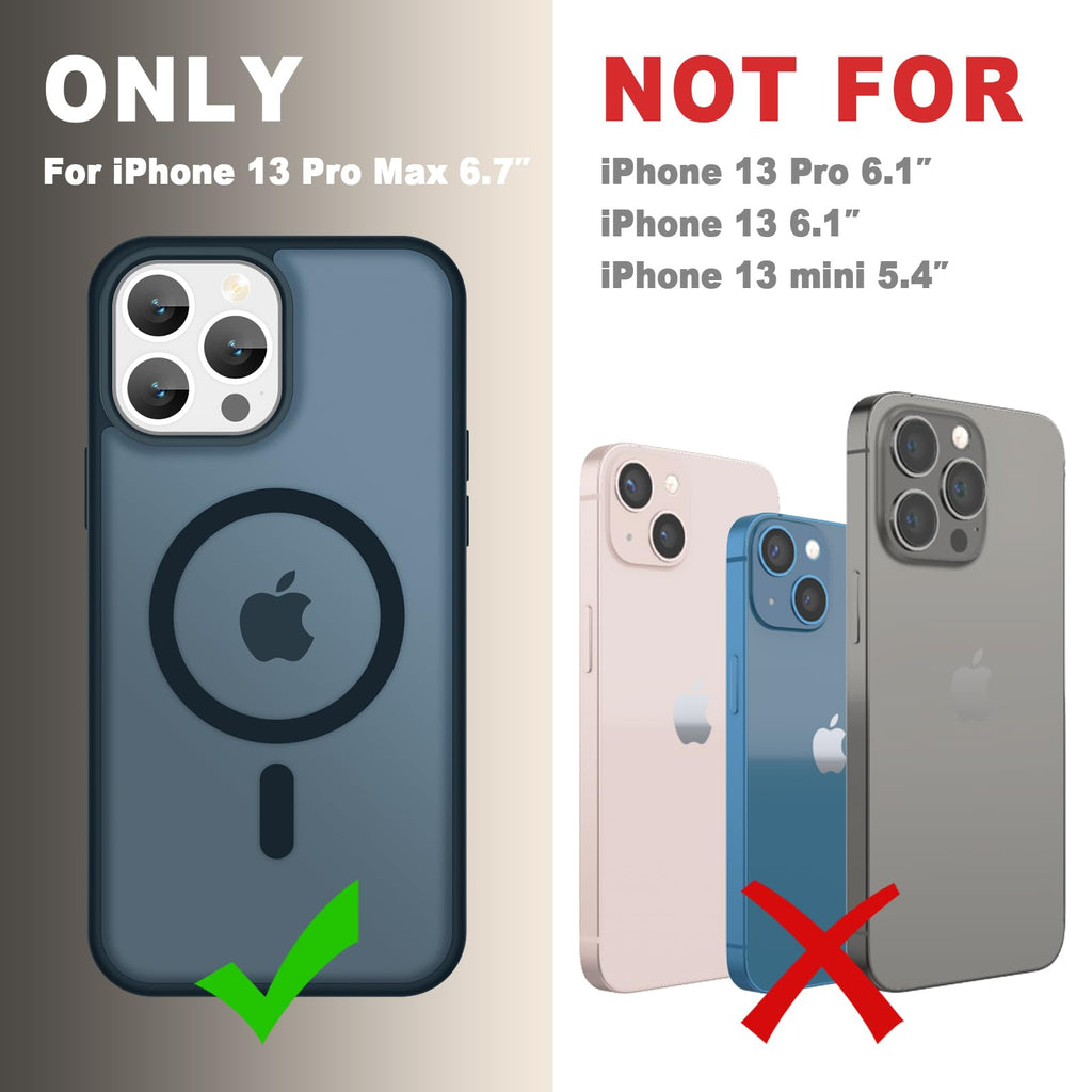 Matte Magnetic Navy Blue Phone Case F795