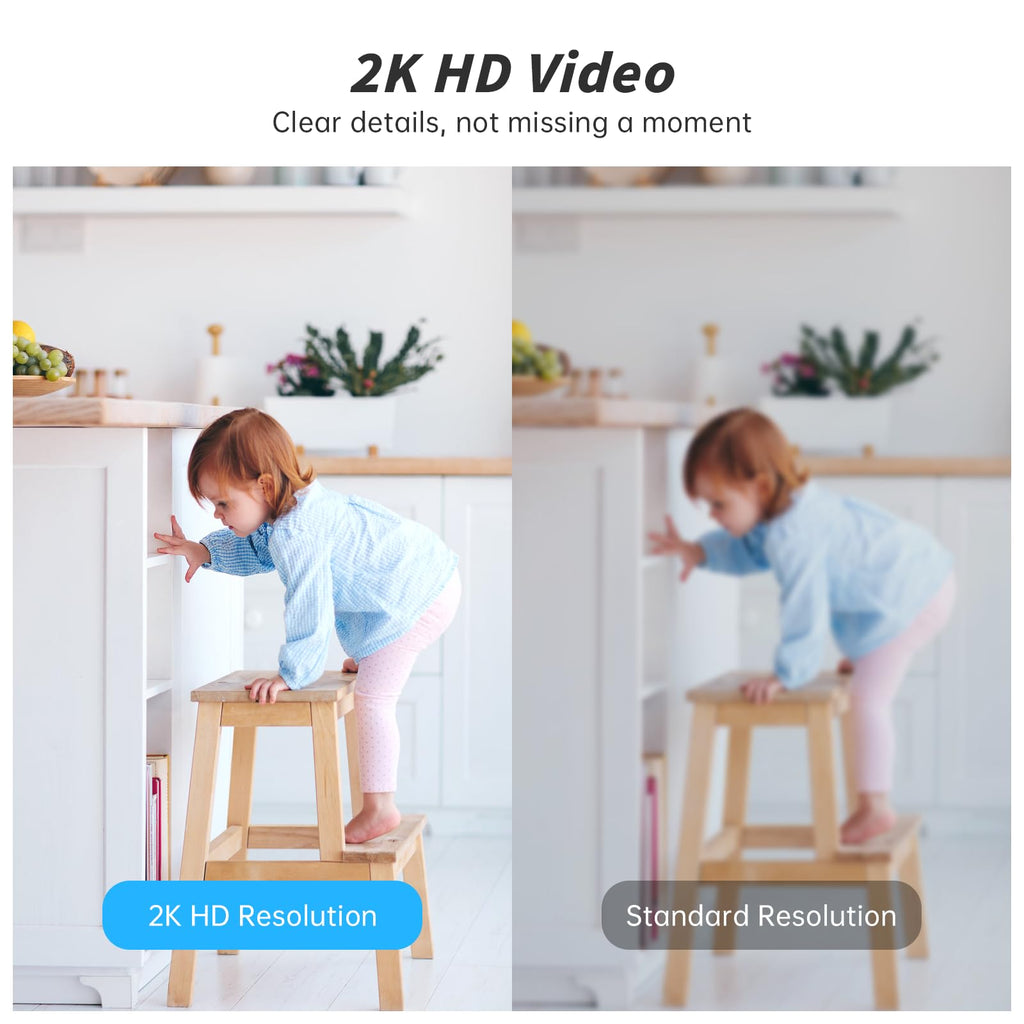 Indoor Camera 5G&2.4G WiFi 360° Pan/Tilt 2-Pack G84442