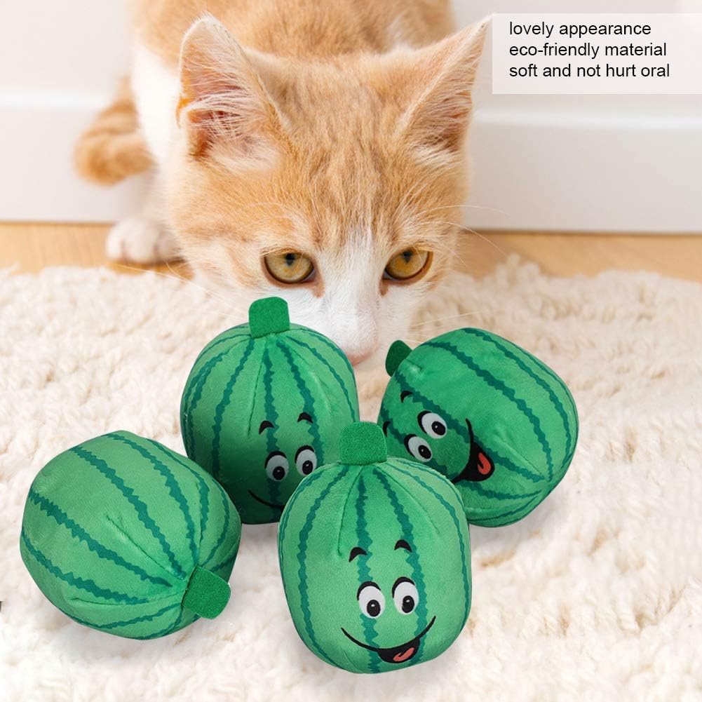 4Pcs Squeaky Plush Dog Toys W4549