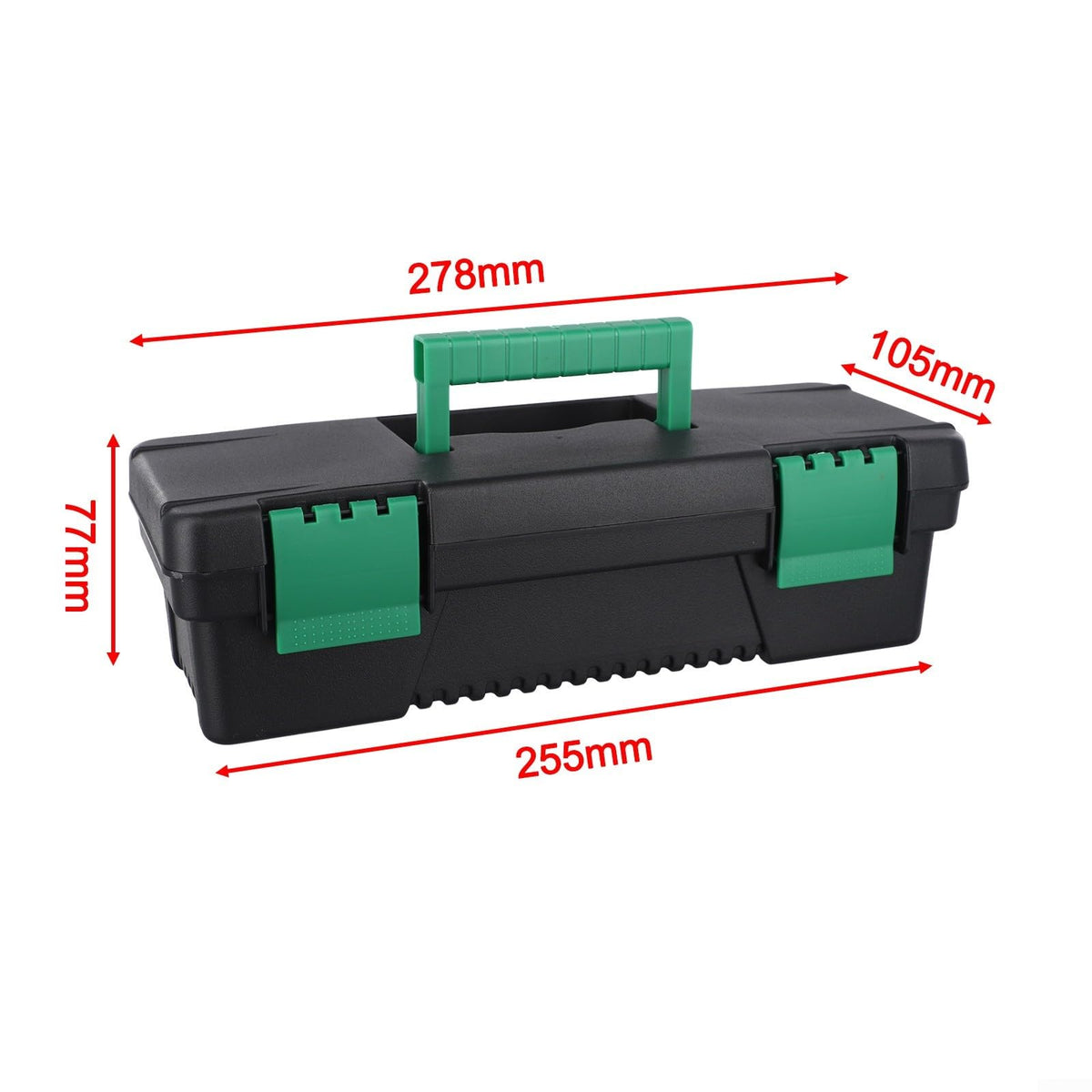 10 Inch Plastic Toolbox with Secure Latch E798860