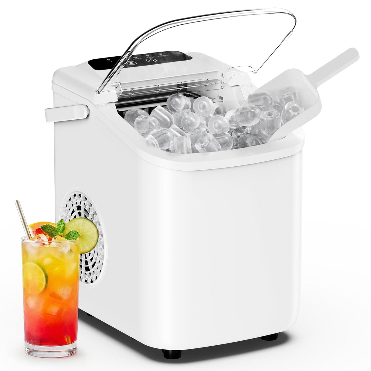 Countertop Ice Maker with Portable Handle H601078
