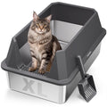 Stainless Steel Litter Box with Scoop D181241