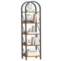 5-Tier Arched Bookshelf with Metal Frame W2035