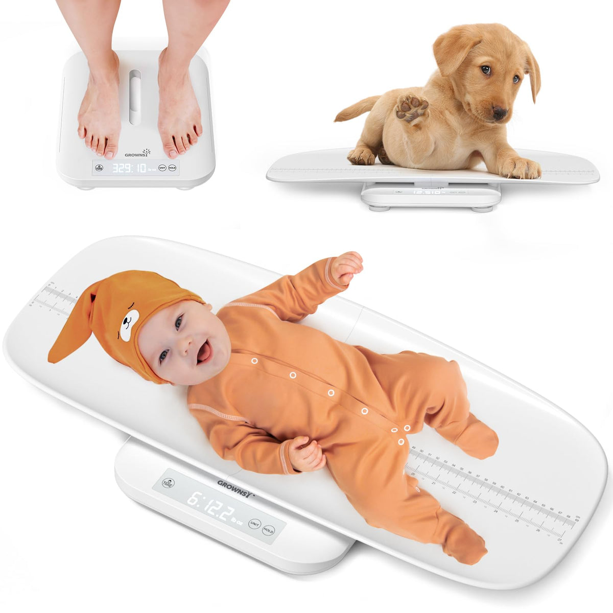 White Digital Baby Scale & Pet Scale F22161