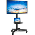 Mobile TV Stand for 23-65 Inch Flat Curved TVs Black O504