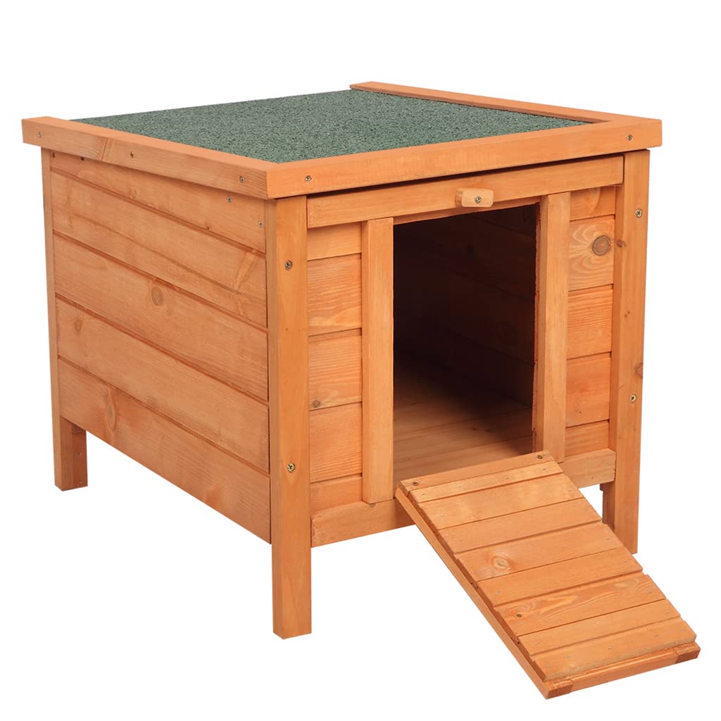 Weatherproof Wooden Cat House Z295907