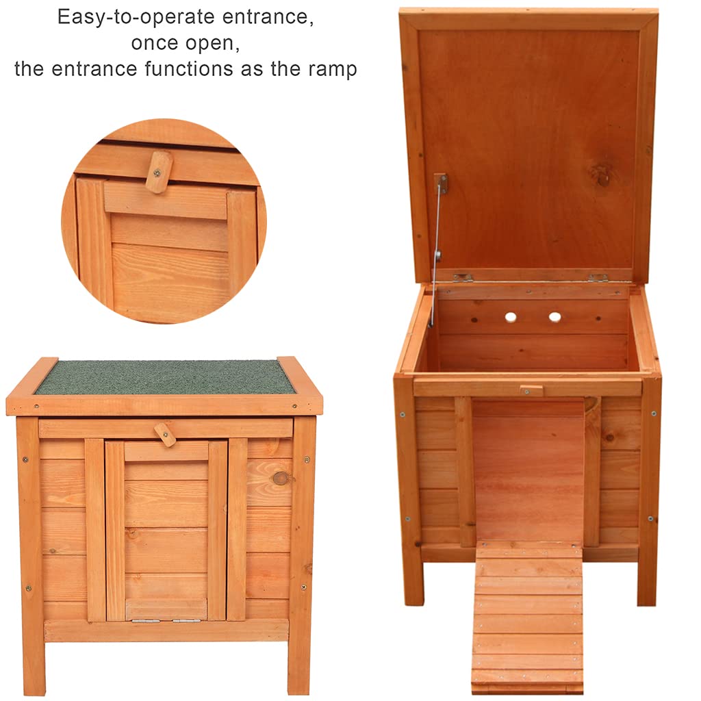 Weatherproof Wooden Cat House Z295907