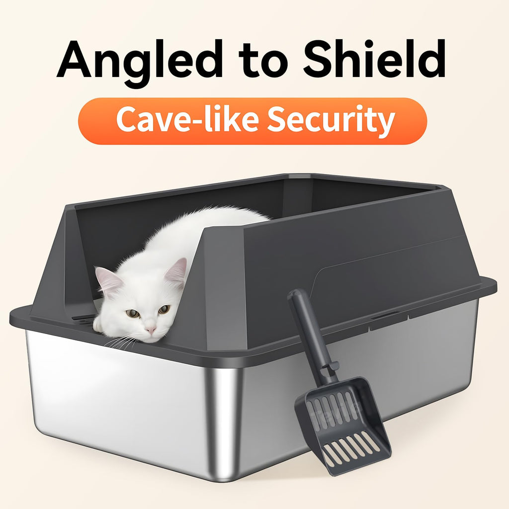 Stainless Steel Litter Box with Scoop D181241