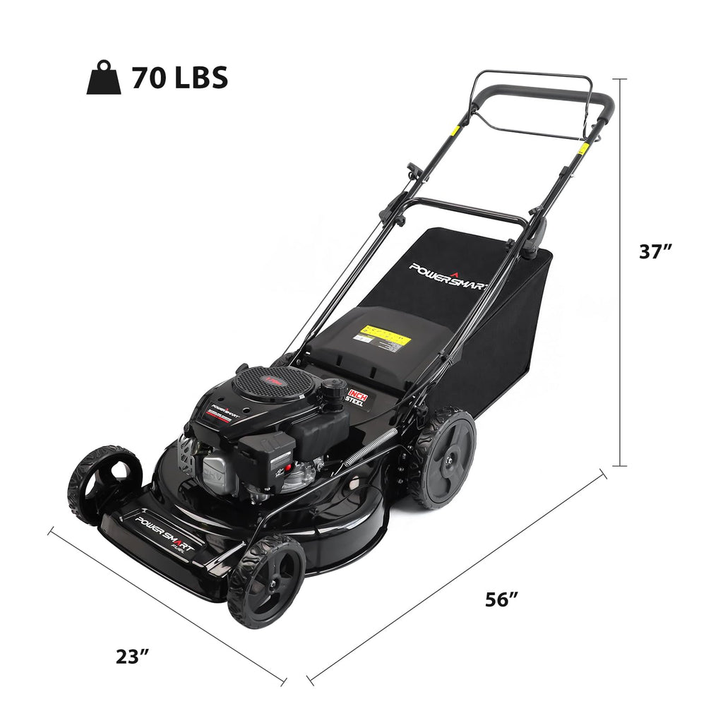 22-Inch Self Propelled Gas Lawn Mower, 170cc 4-Cycle OHV Engine D804801