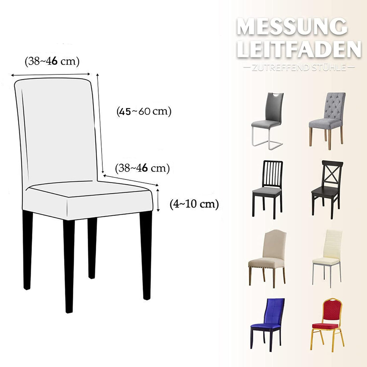 Black 6pcs Leather Chair Cover E990