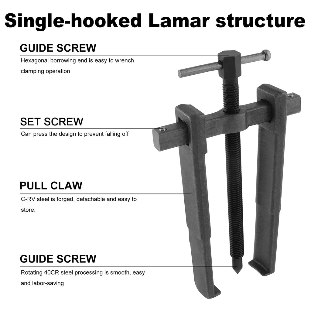Adjustable Two Jaw Carbon Steel Bearing Puller 8 inch R4275