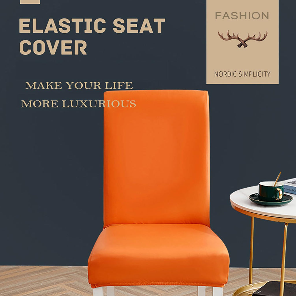 Black 6pcs Leather Chair Cover E990