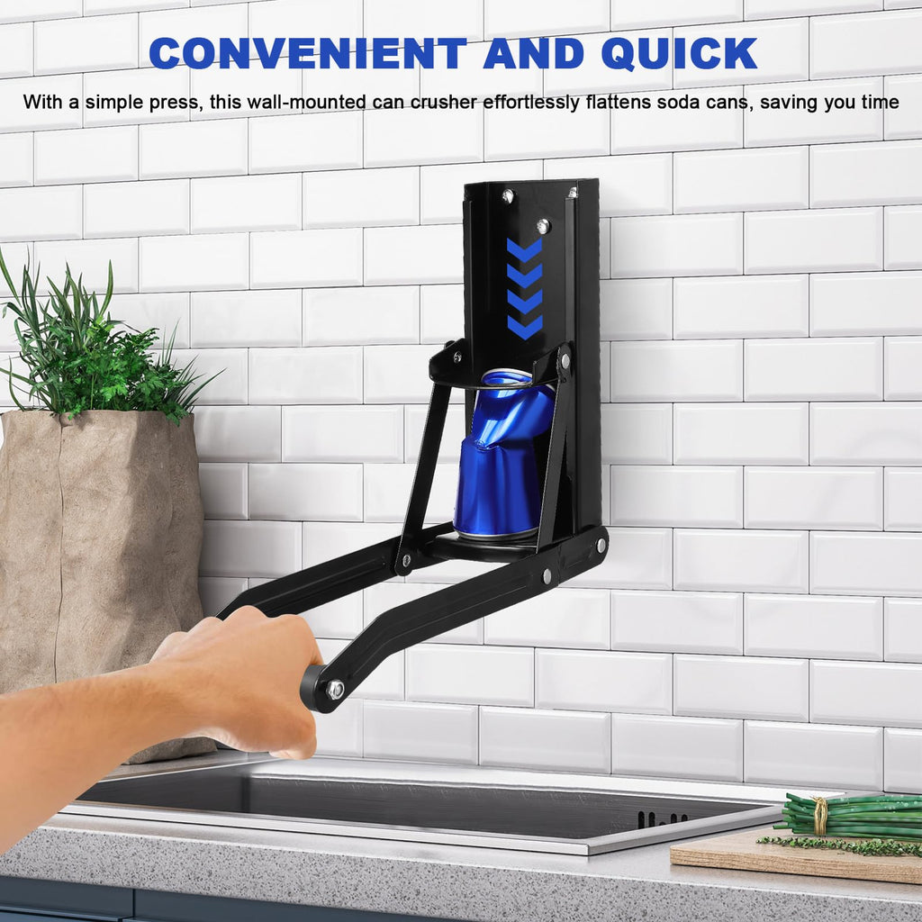 Wall Mounted Stainless Steel Can Crusher A531