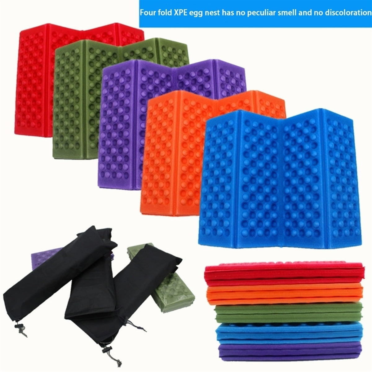 Foldable Stadium Seat Cushion with Storage Bag U231