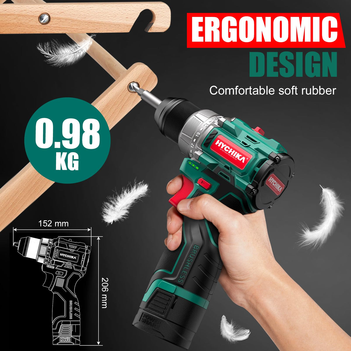 16.8V Cordless Brushless Compact Drill M3630