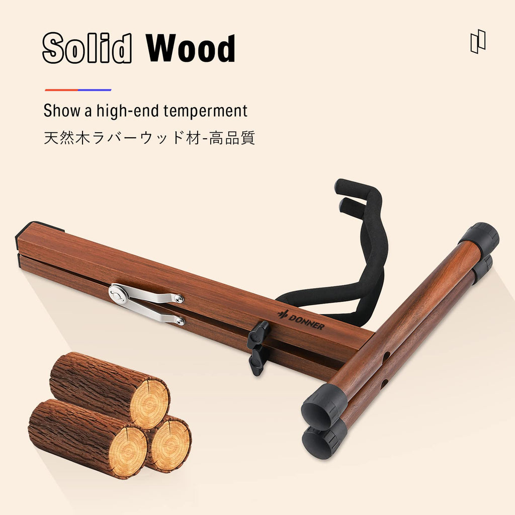 Wooden A Frame Folding Guitar Stand O160