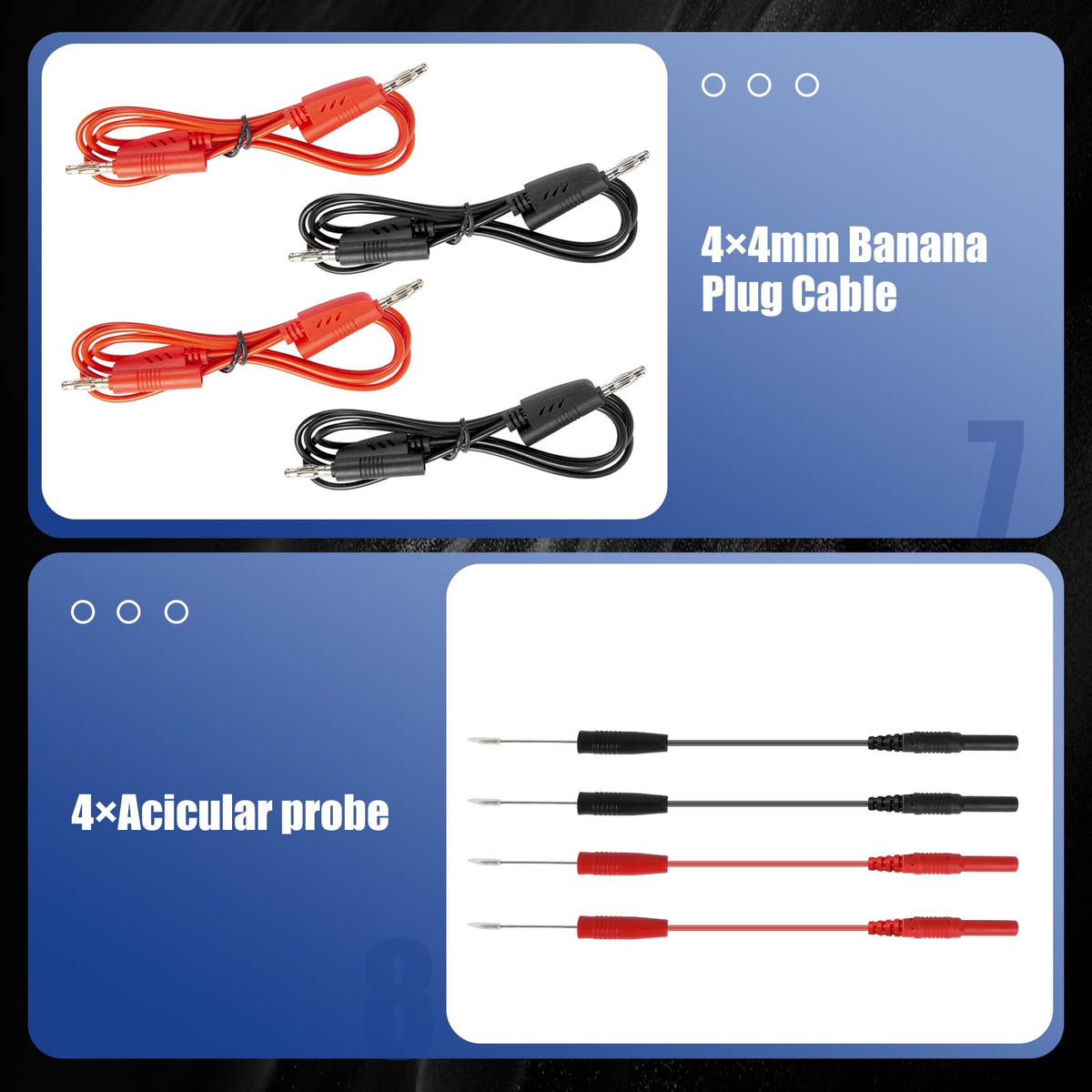 110 Pcs Automotive Circuit Test Lead Kit with Black Carrying Case S5208