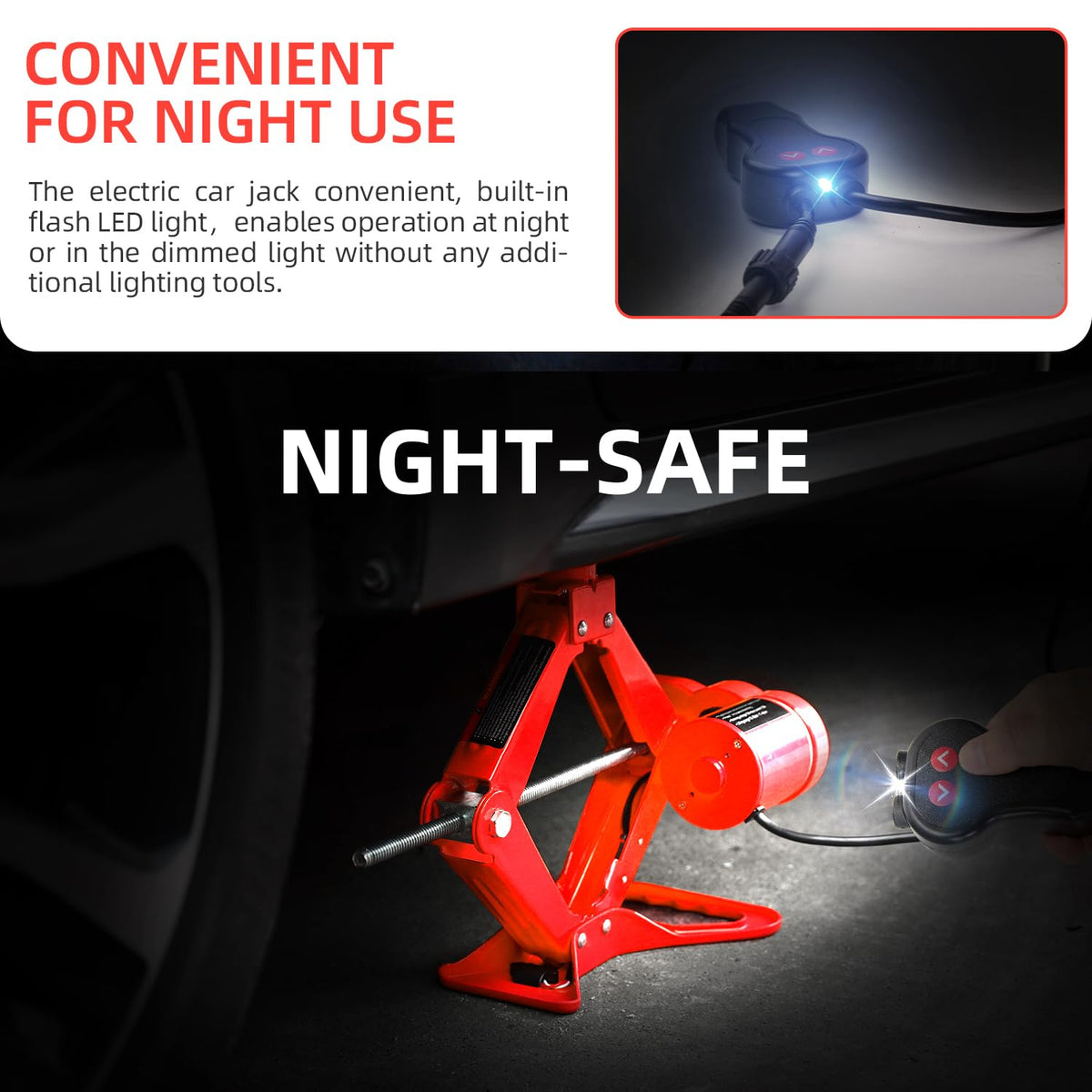 10 in 1 Electric Scissor Jack 3 Ton Car Jack Kit 12V R24249