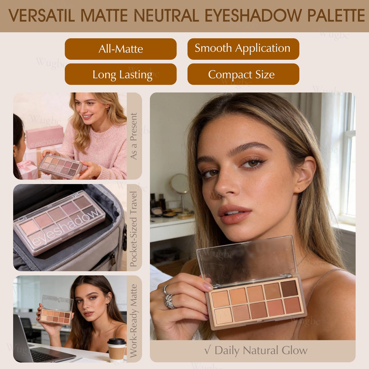 10 Colors Matte Neutral Eyeshadow Palette C633900