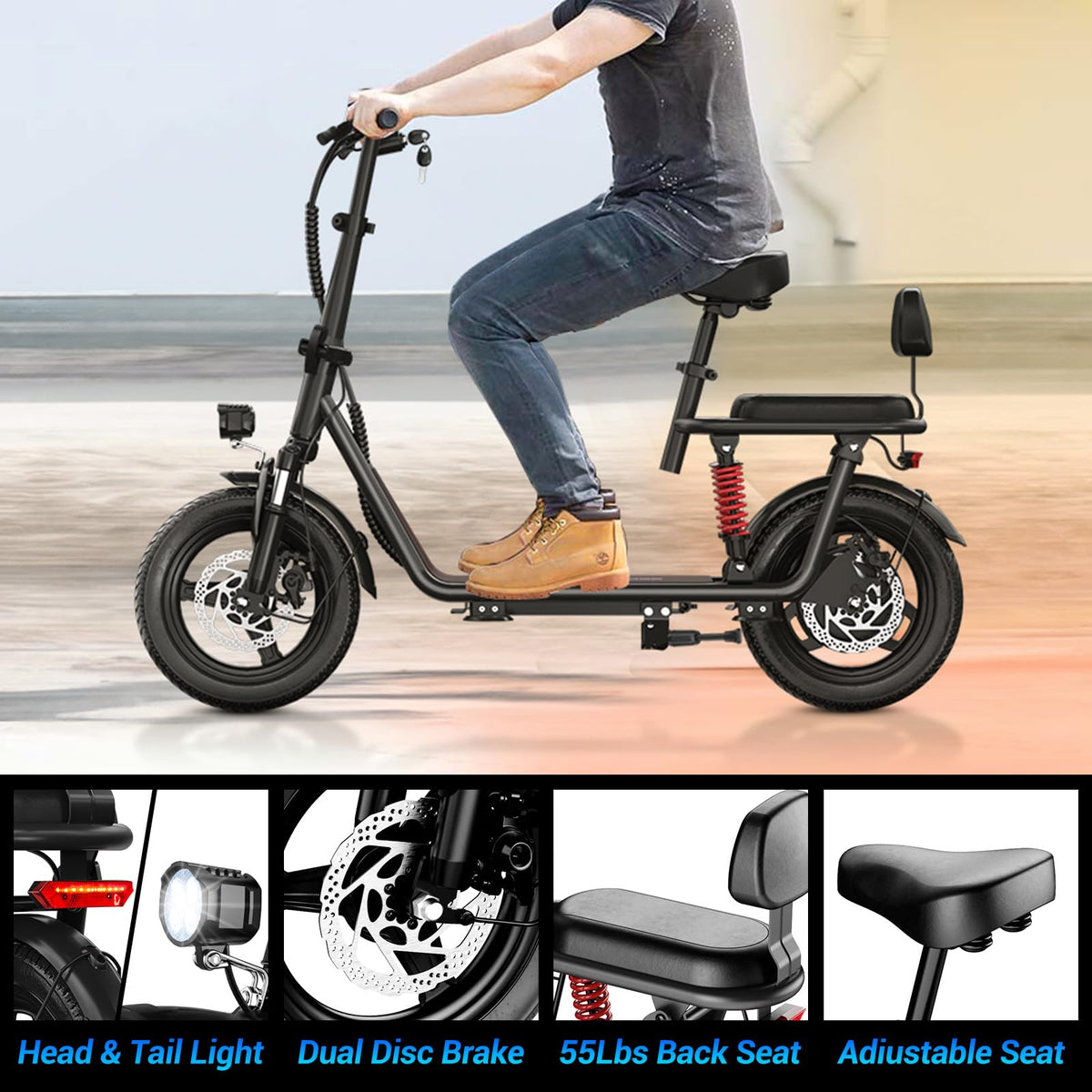 Electric Scooter with Seat K6012