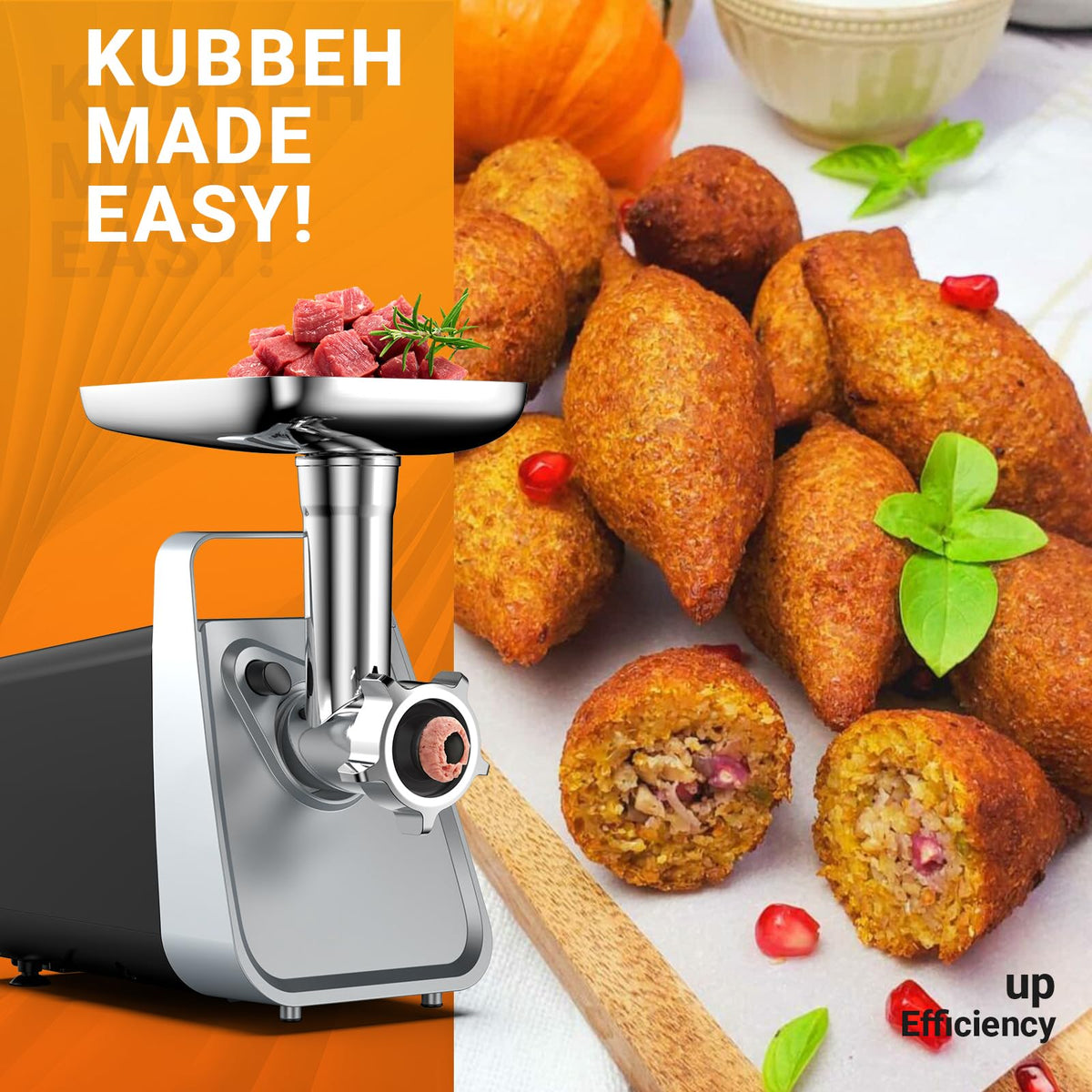 Electric Meat Grinder with Sausage Stuffer, 2 Blades, 3 Plates, 2800W W72400
