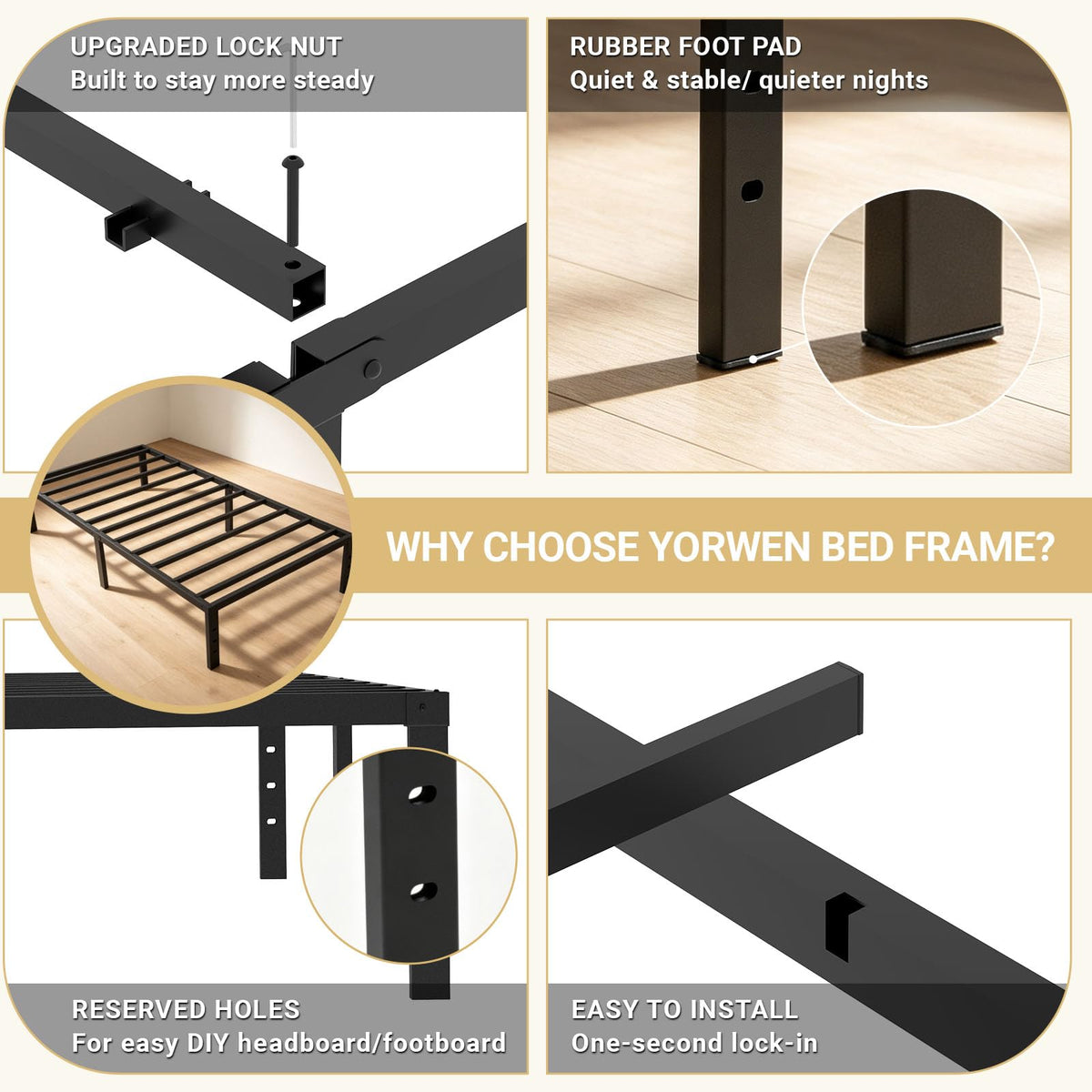Twin Metal Bed Frame Z2544