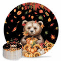 Absorbent Stone Ceramic Coaster with Cork Back, Set of 8 Z53886