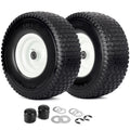 15x6.00-6 Flat Free Lawn Mower Tire and Wheel, 2 Pack B8795