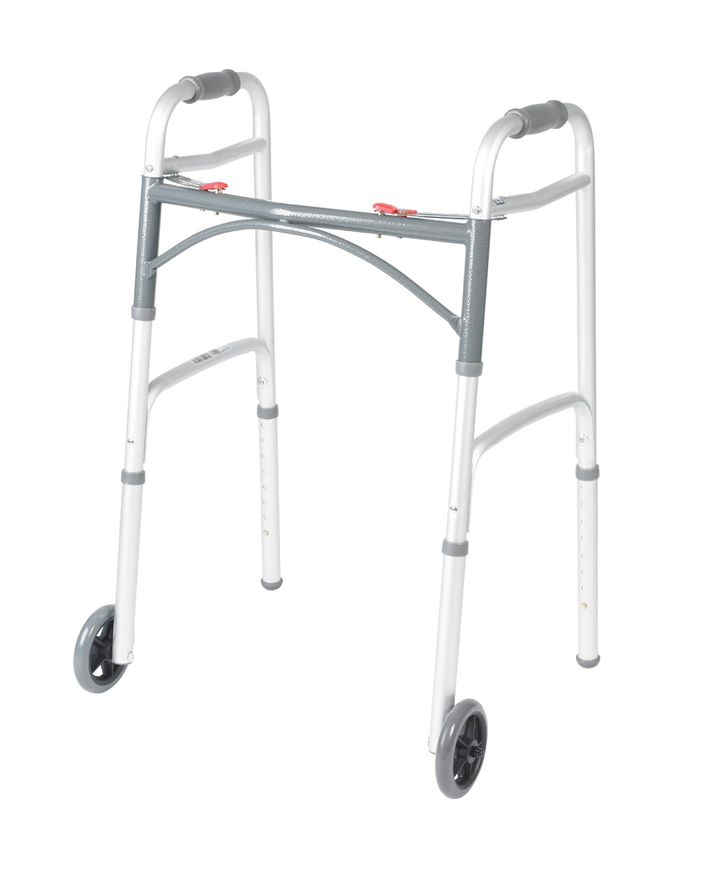 Shower Chair Bath Seat with Padded Arms and Adjustable Legs & Folding Walker with Wheels I98220