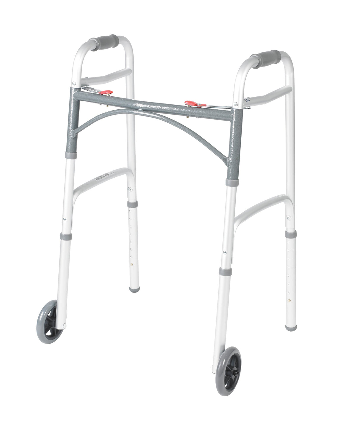 Shower Chair Bath Seat with Padded Arms and Adjustable Legs & Folding Walker with Wheels I98220