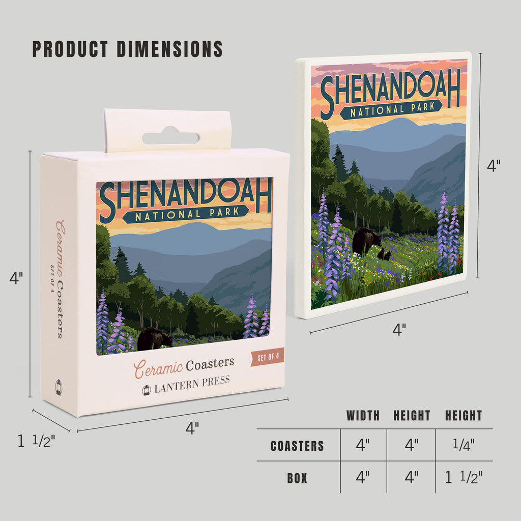 Ceramic Coasters Set of 4 K21009