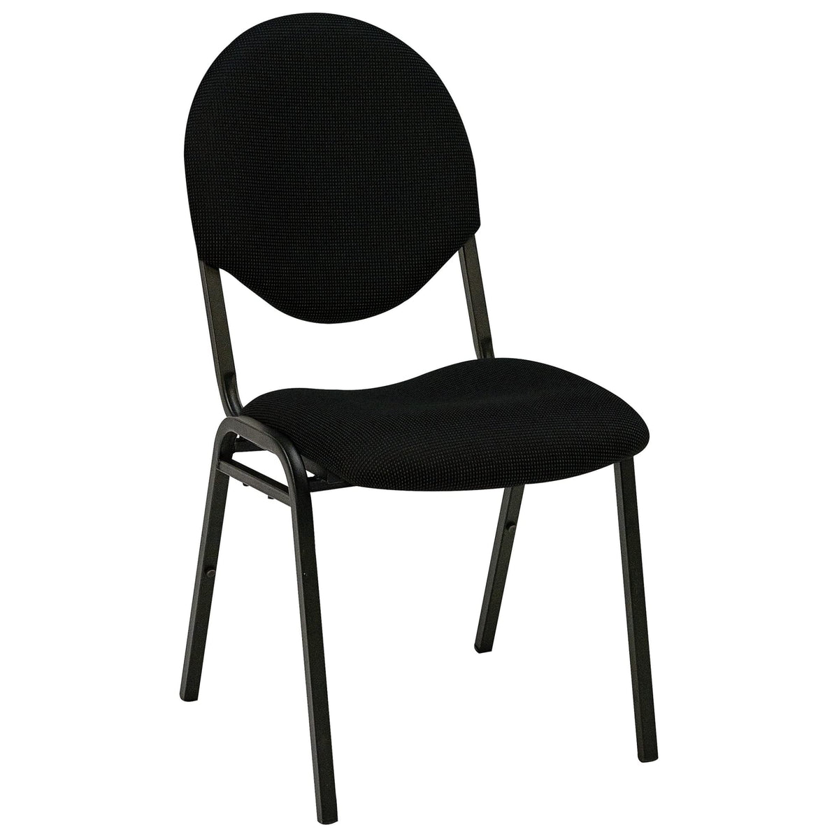Black Fabric Stacking Chair M709964