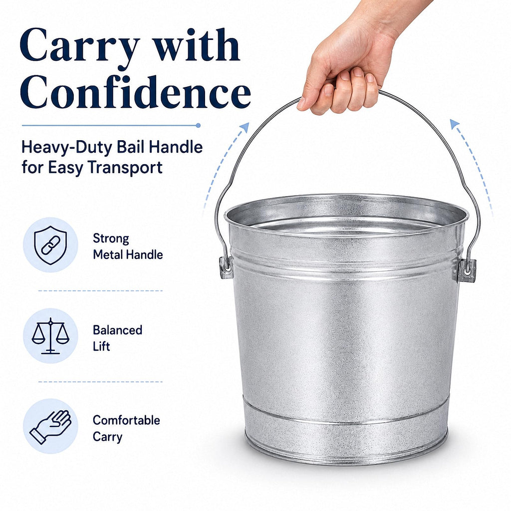 Galvanized Steel Airtight Storage Jar with Locking Lid G713044