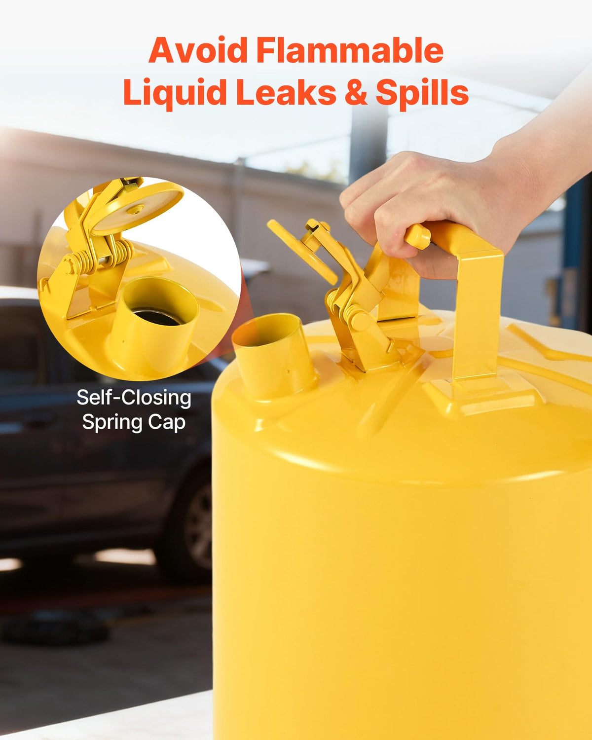 5 Gallon Type I Yellow Metal Container with Flame Arrester U238
