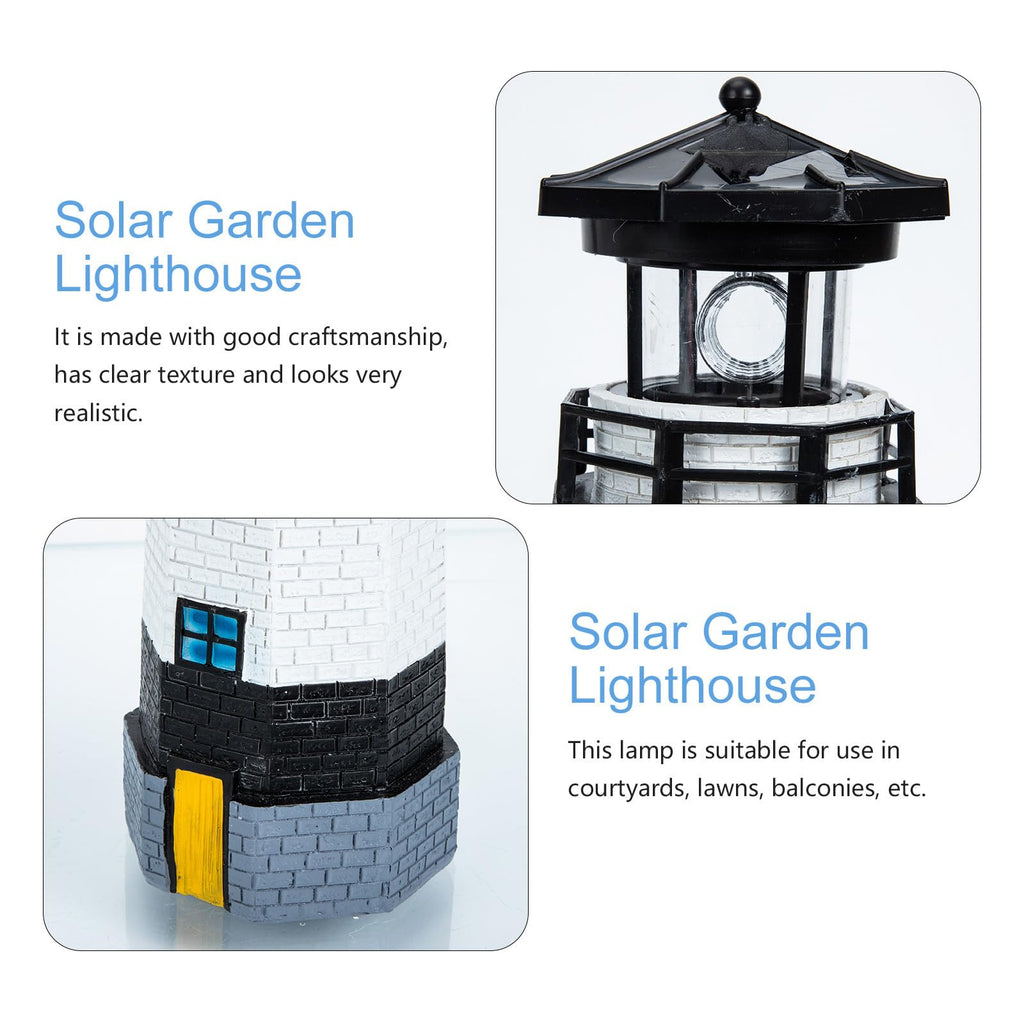 Solar Powered LED Lighthouse Garden Light D402