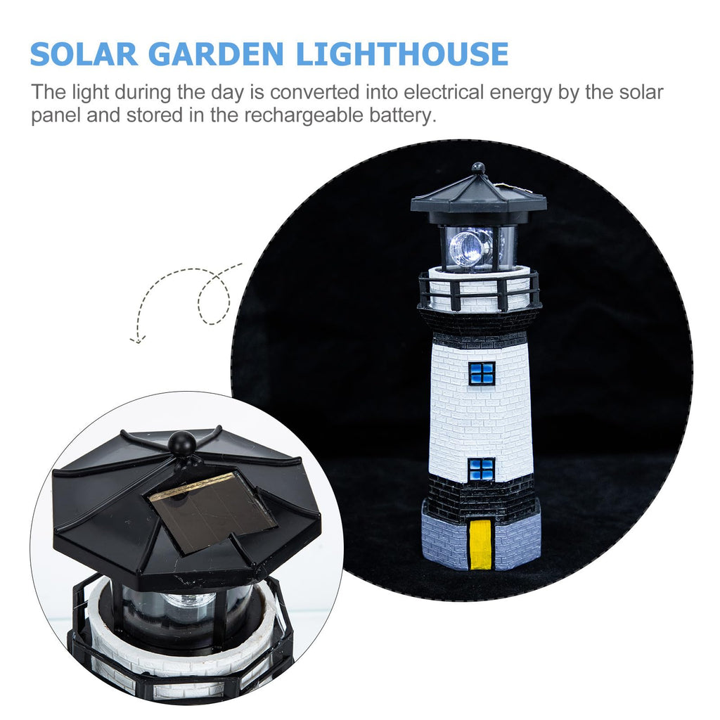 Solar Powered LED Lighthouse Garden Light D402