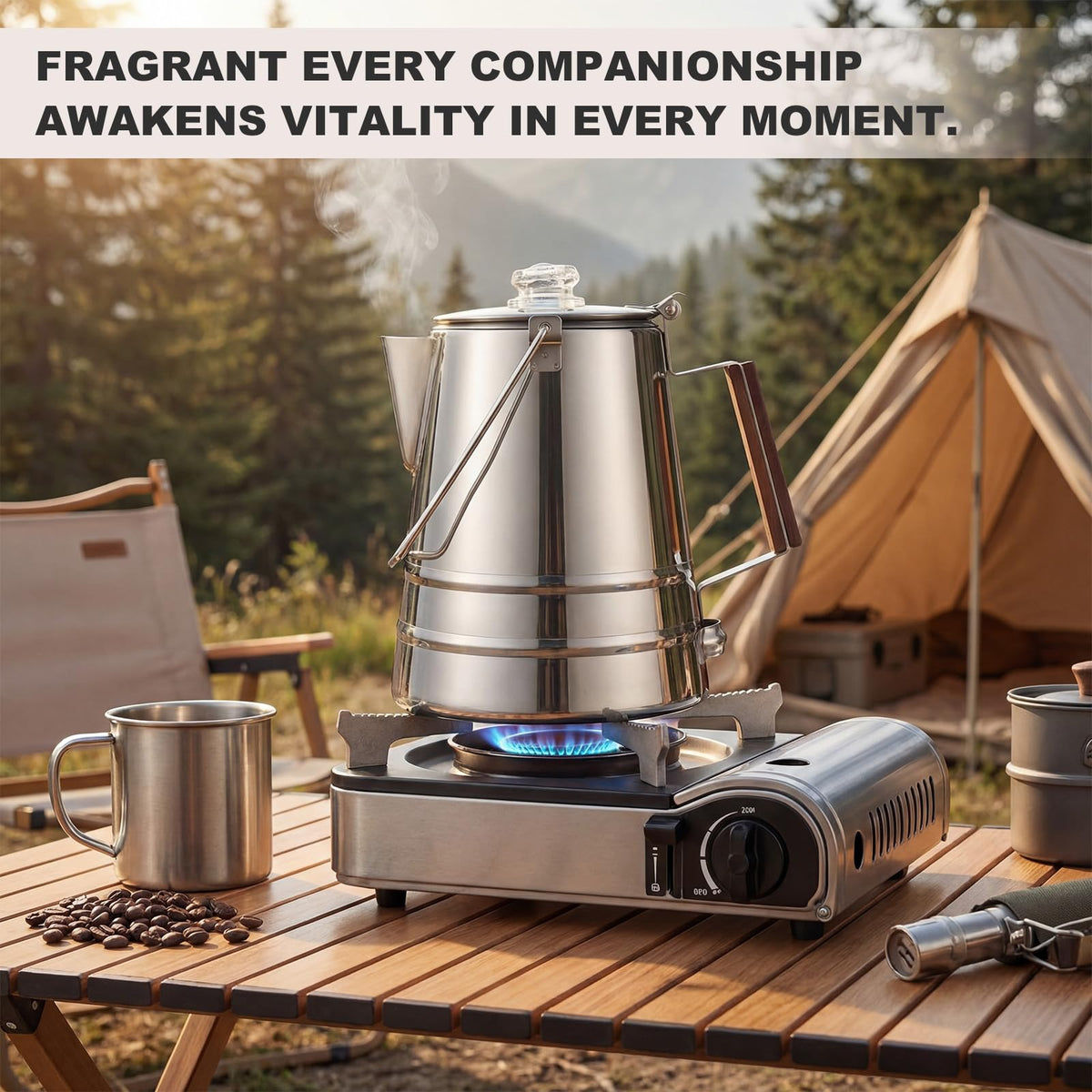 28 Cup Stainless Steel Percolator Coffee Pot B438316