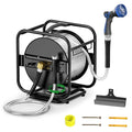 Garden Hose Reel With 100Ft Metal Water Pipe R188