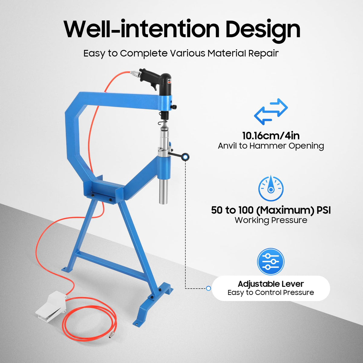 Pneumatic Planishing Hammer with Stand H84399