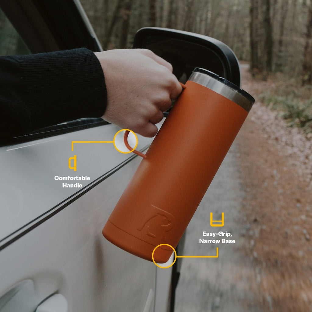20oz Stainless Steel Insulated Travel Mug with Lid and Handle G687