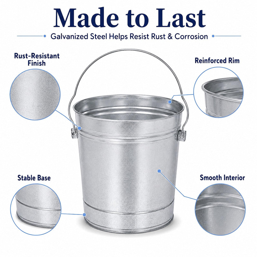 Galvanized Steel Airtight Storage Jar with Locking Lid G713044