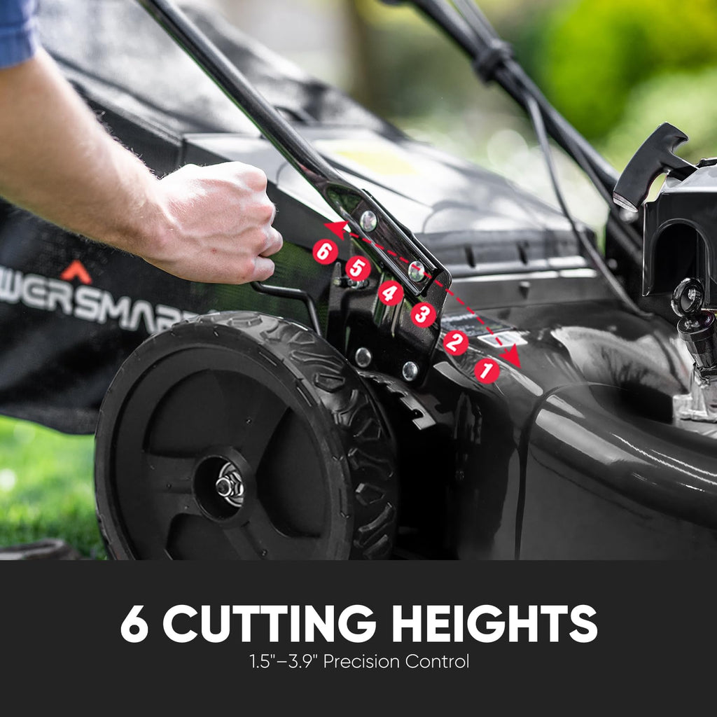 22-Inch Self Propelled Gas Lawn Mower, 170cc 4-Cycle OHV Engine D804801