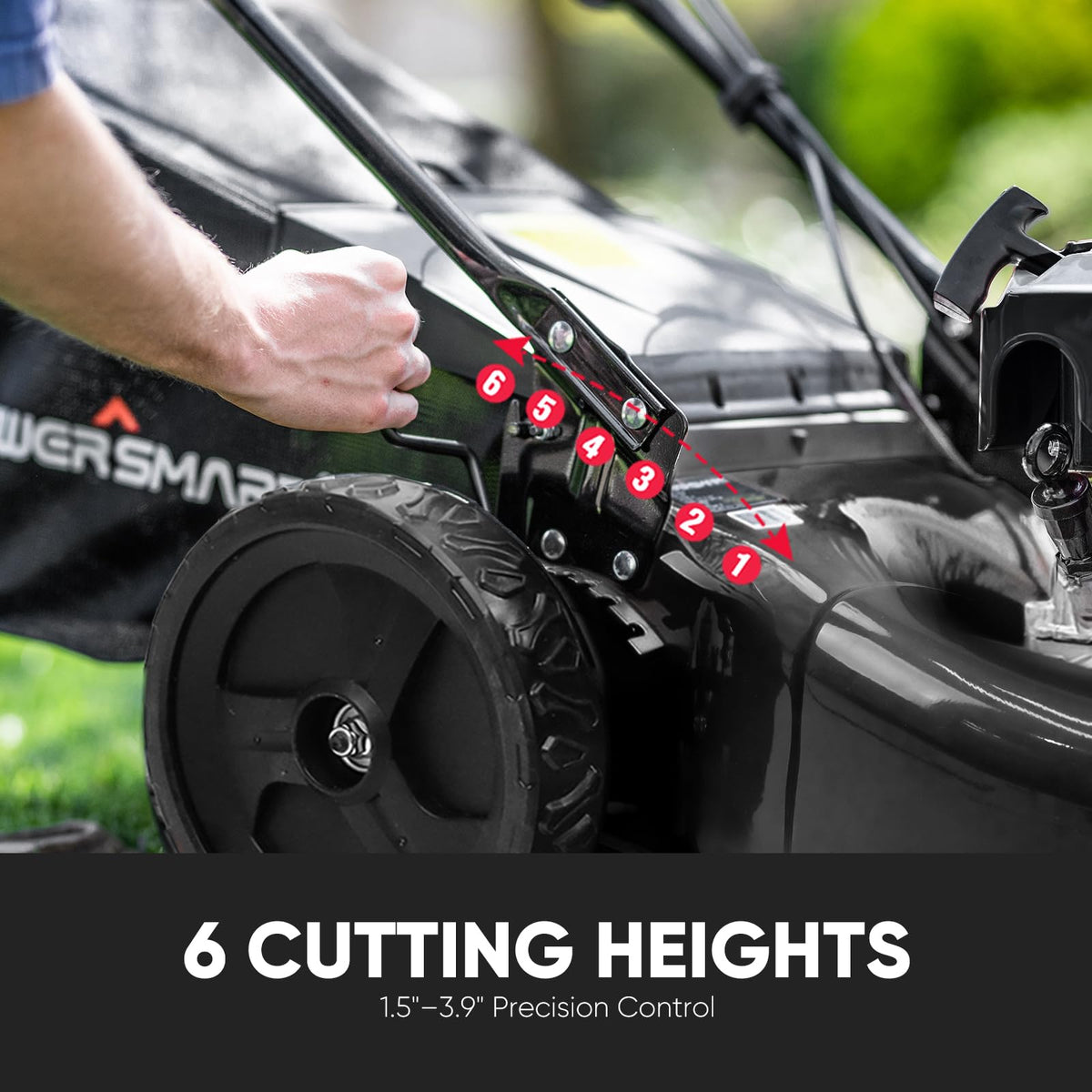 22-Inch Self Propelled Gas Lawn Mower, 170cc 4-Cycle OHV Engine D804801