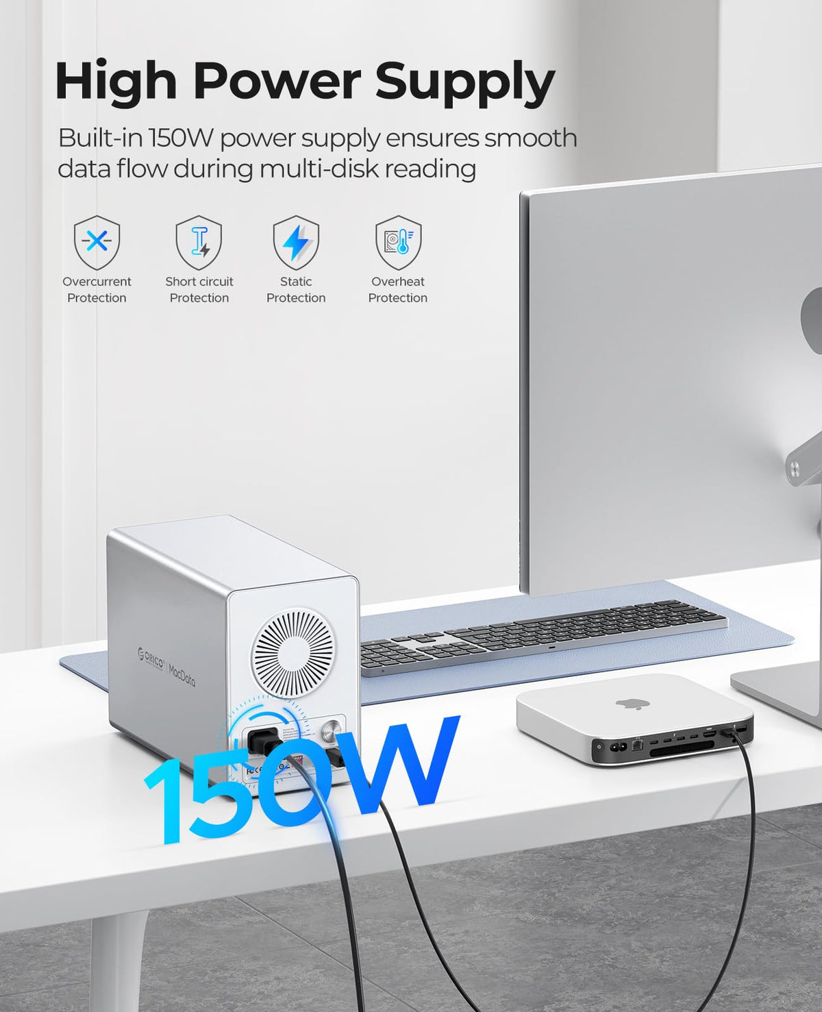 5 Bay RAID External Hard Drive Enclosure P8036